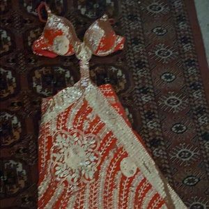 Gorgeous Unique Belly Dance Costume, 6-8